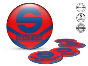 Sparco Harzgewölbte Aufkleber Rennsport-Felgenlogos